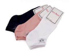 Kraftika 3pár (39-42) mix dámské bavlněné ponožky kotníkové s