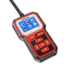 Konnwei Diagnostický měřič, skener OBD2, tester baterií KW681