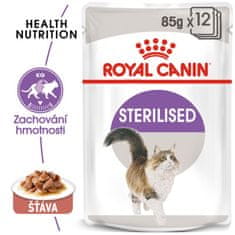 Royal Canin Sterilised gravy ve šťávě 12 x 85 g