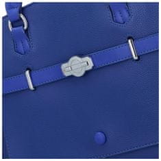 Maria C. Stylová dámská koženková kabelka na rameno Billie, modrá