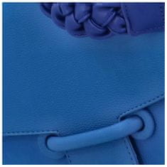 Maria C. Módní dámská koženková kabelka na rameno Reesen, modrá