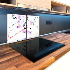 Wallmuralia Kuchyňská deska skleněná Abstraktní skvrny 80x52 cm