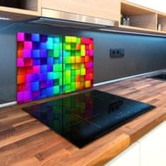 Wallmuralia Kuchyňská deska skleněná Barevné krabičky 2x40x52 cm
