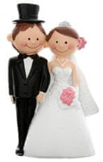 Santex Svatební figurka na dort Novomanželé 5,5x10cm