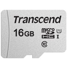 Transcend Paměťová karta MicroSDHC 16GB 300S UHS-I U1 (95R/ 10W)