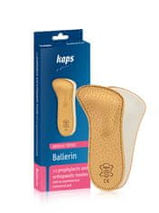 Kaps Ballerin kožené dámské 2/3 ortopedické vložky do bot velikost 35