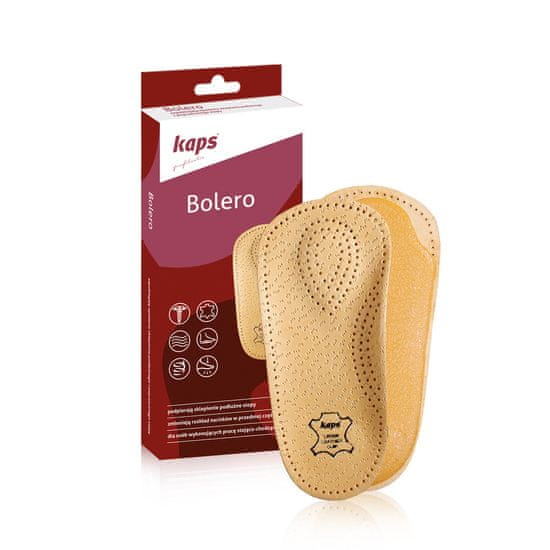 Kaps Bolero kožené 2/3 ortopedické pohodlné vložky do bot