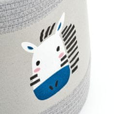 Zeller Dětský úložný box motiv zebra, bavlněný 30x30cm