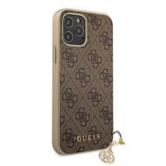 Guess  4G Charms Zadní Kryt pro iPhone 12/12 Pro 6.1 Brown
