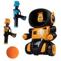Kruzzel Střílející hra robot - 2 pistole na pěnové míčky a terč ve tvaru robota