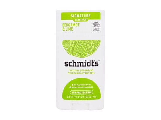 Schmidt’s 75g schmidt's bergamot & lime natural deodorant, deodorant