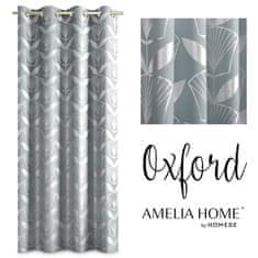 AmeliaHome Závěs Oxford II světle šedý, velikost 140x250