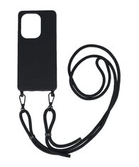 TopQ Kryt Simple Xiaomi Redmi Note 13 černý se šňůrkou 120431