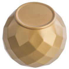 botle Keramický květináč, barva zlatá 18,5 cm V17 cm lesklý