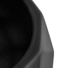 botle Keramický květináč barva Černá 15,5 cm H14,5 cm matný