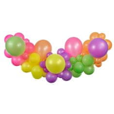 GoDan Set balónků na balónkovou girlandu Fluorescentní 65 ks