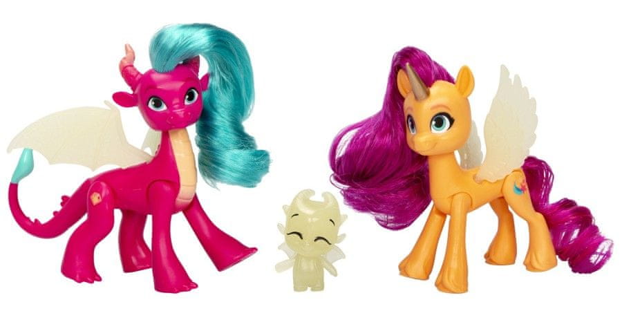 Levně My Little Pony Magie světla dráků 3-pack figurek