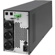 Qoltec UPS | 2kVA | 2000W | Power Factor 1.0 | LCD | EPO | USB | On-line