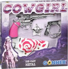 Gonher Čepicová pistole - 159/2F - Cowgirl Set 8 ran 