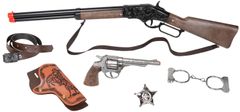 Gonher Kšiltovka - 498/0 - Revolver a puška na 8 výstřelů na divoký západ 