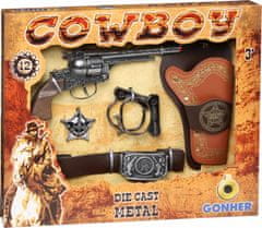 Gonher Čepicová pistole - 235/0 Cowboy sada 12 ran 