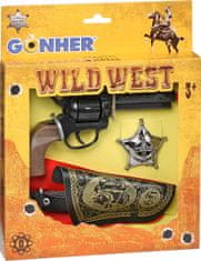 Gonher Čepicová pistole - 202/0 Wild-west sada 8 ran 