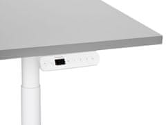 Beliani Elektricky nastavitelný psací stůl 180 x 72 cm šedý/bílý DESTIN IV