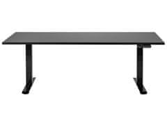 Beliani Elektricky nastavitelný psací stůl 180 x 72 cm černý DESTIN III