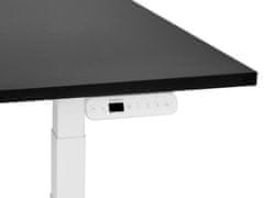 Beliani Elektricky nastavitelný psací stůl 180 x 72 cm černý/bílý DESTIN III