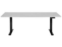 Beliani Elektricky nastavitelný psací stůl 180 x 72 cm šedý/černý DESTIN III