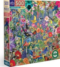 eeBoo Čtvercové puzzle Rajská zahrada 500 dílků