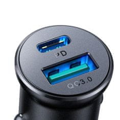 Joyroom JR-CCN05 autonabíječka USB / USB-C 30W, černá