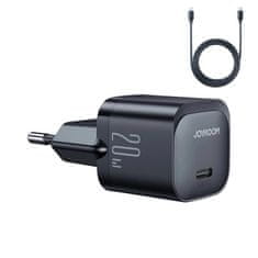 Joyroom JR-TCF02 síťová nabíječka USB-C 20W + kabel USB-C, černá