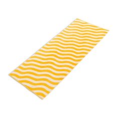 Möve Plážová osuška vlny BEACH 80 x 200 cm, bílo-žlutá