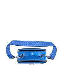 Karl Lagerfeld Dámská kožená kabelka crossbody SIMONE modrá AKCE