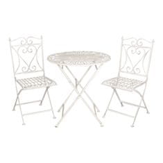 Clayre & Eef zahradní bistro, set stůl a dvě židle 5Y0127
