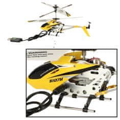 WOWO Vrtulník na dálkové ovládání SYMA S107H 2,4GHz RTF - Žlutý