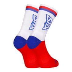 Styx 3PACK ponožky vysoké červené trikolóra (3HV10444) - velikost M