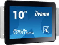 iiyama 10" TF1015MC-B2: VA, WXGA, capacitive, 10P, 500cd/m2, VGA, DP, HDMI, černý