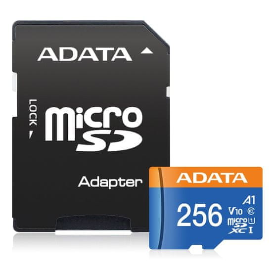 Adata Adata/SDXC/256GB/100MBps/UHS-I U1 / Class 10/+ Adaptér