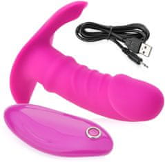 XSARA Samonosný vibrátor vibrující penis na dálkové ovládání - 79082545