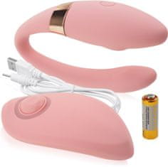 XSARA Vibrátor pro páry masažér s ovladačem k použití při sexu - 10 sex funkcí - 74787446