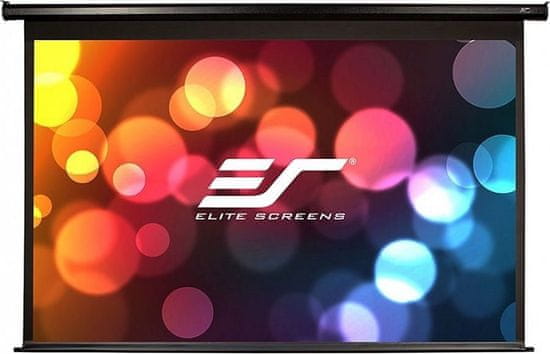 Elite Screens plátno elektrické motorové 125" (317,5 cm)/ 16:9/ 155,7 x 276,9 cm/ Gain 1,1/ case černý