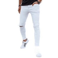 Dstreet Pánské džínové kalhoty bílé ux4261 s31