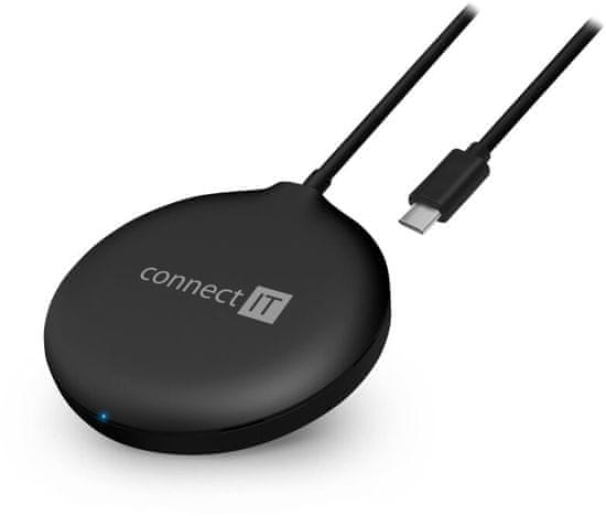 Connect IT bezdrátová nabíječka MagSafe Wireless Fast Charge, 15 W, černá
