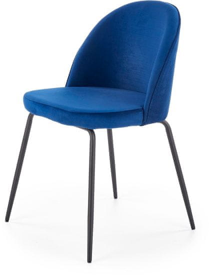 Halmar Jídelní židle K314, tmavě modrá