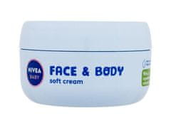 Nivea 200ml baby face & body soft cream, denní pleťový krém