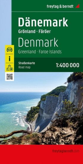 Freytag & Berndt AK 6305 Dánsko, Grónsko, Faerské ostrovy 1:400 000 / automapa