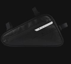 Camerazar Černá cyklistická brašna s odrazkou, univerzální tvar, voděodolný materiál, rozměry 31x28x17.5 cm