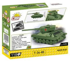 Cobi COBI 3092 II WW Tank T-34/85, 1:72, 110 k